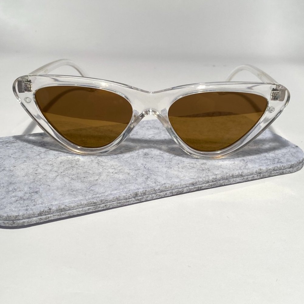 Clear Frame Cat Eye Sunglasses New